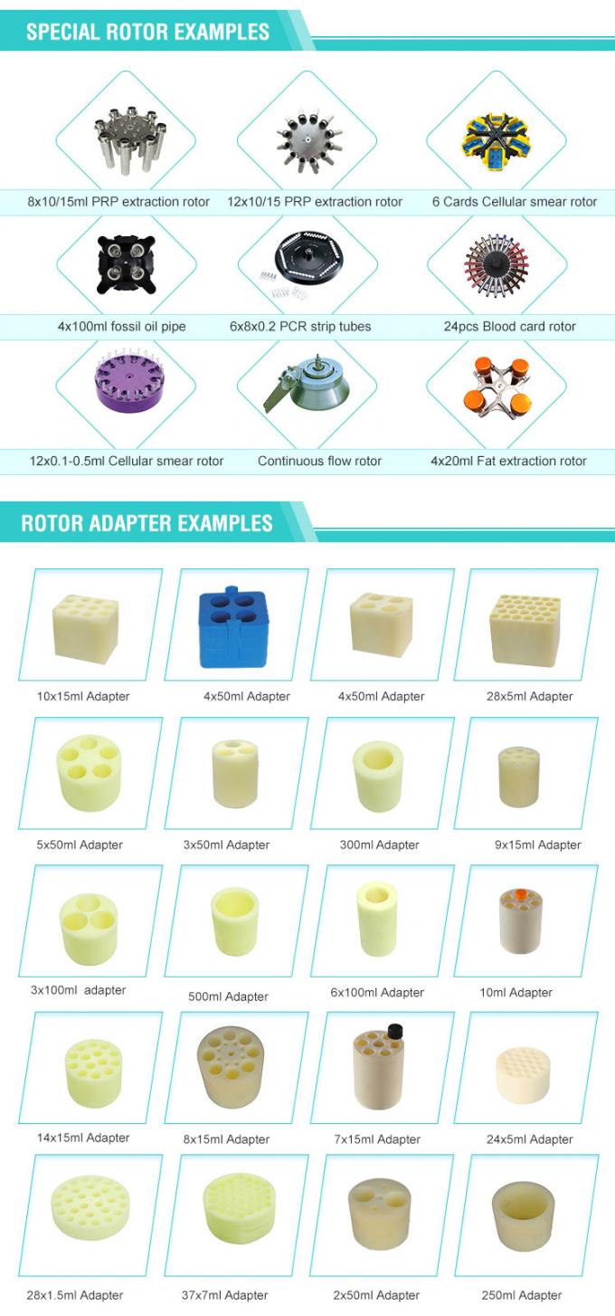 Centrifugatrice frigorifera TGL-16 a alta velocità, 21532xg, capacità 90 ml, da -20°C a +40°C 7