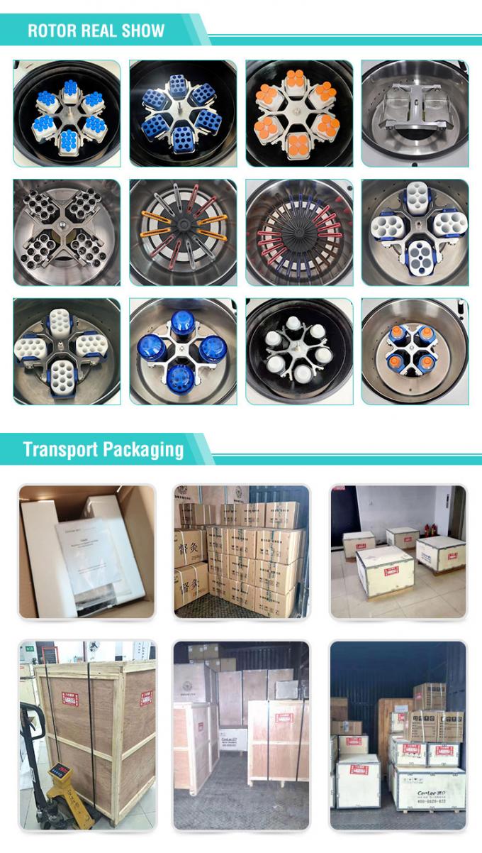 Centrifugatrice frigorifera TGL-16 a alta velocità, 21532xg, capacità 90 ml, da -20°C a +40°C 8