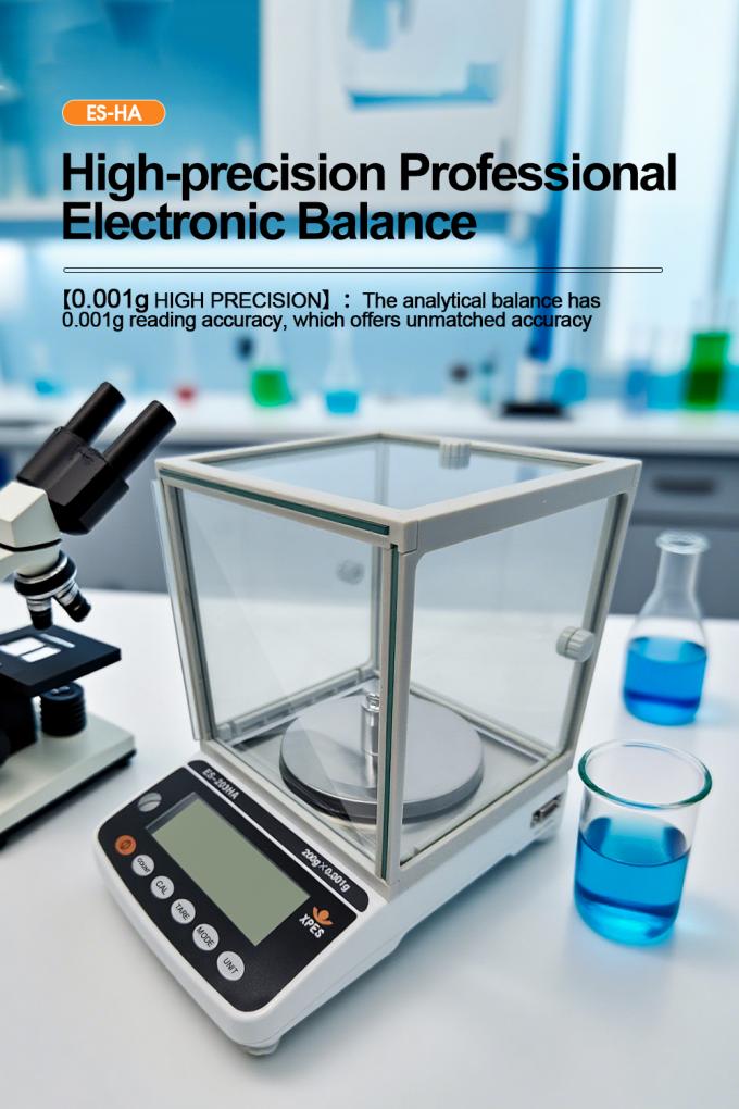 Bilancia di precisione da laboratorio 0,001 g Strumenti da laboratorio Bilancia analitica con protezione antivento 0