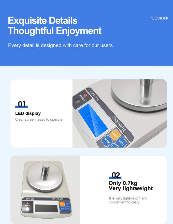Bilancia elettronica digitale di alta precisione per gioielli, erbe e ferramenta &ndash; Precisione 0,01g/0,1g 1
