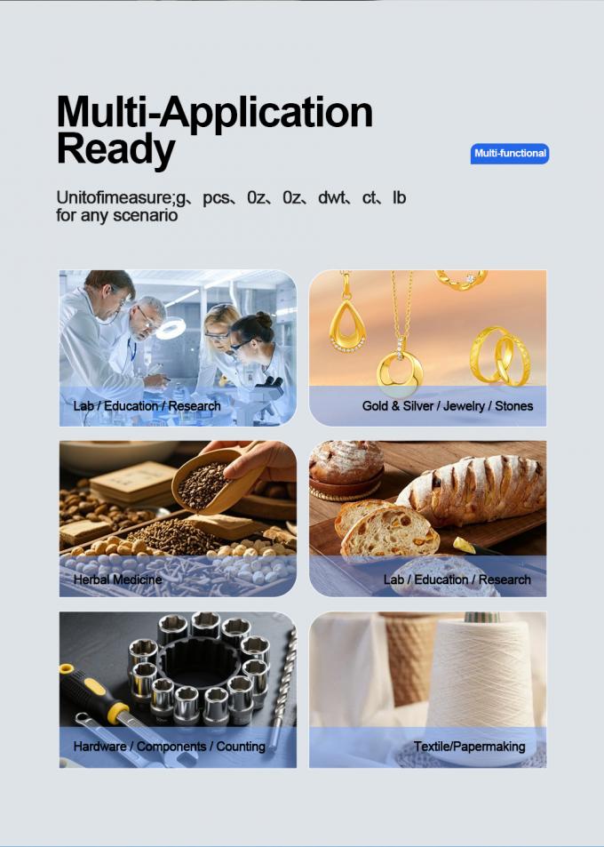 Bilancia elettronica digitale di alta precisione per gioielli, erbe e ferramenta &ndash; Precisione 0,01g/0,1g 2