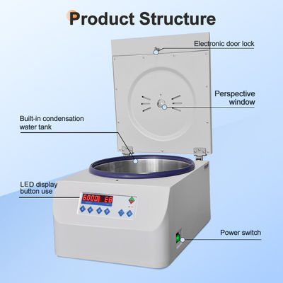 Un buon prezzo. Centrifuga da laboratorio clinico da 300 ml, velocità 6000 giri/min, con rotore angolare per provette da 15 ml e 50 ml in linea