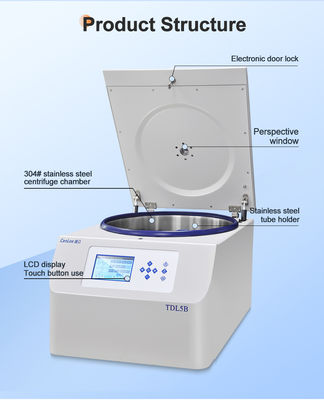 TDL5B Centrifugatrice multifunzionale di estrazione dei grassi PRP Max. RCF di 4390 x g e Max. RPM di 5000 r/min per i professionisti della bellezza