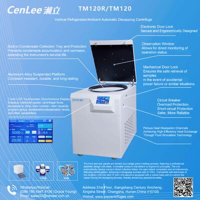 Un buon prezzo. TMF120R Centrifugatrice per tubi di sangue con sblocco automatico 3370xg per tubi da 120 x 5/7 ml in linea