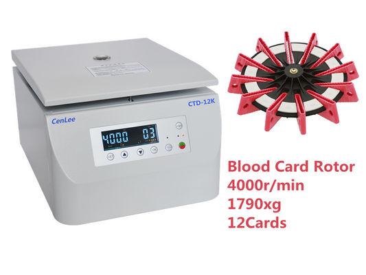 Un buon prezzo. Microprocessore medico della carta del gel del sangue della macchina della centrifuga della colonna di Minigel di 12 carte in linea